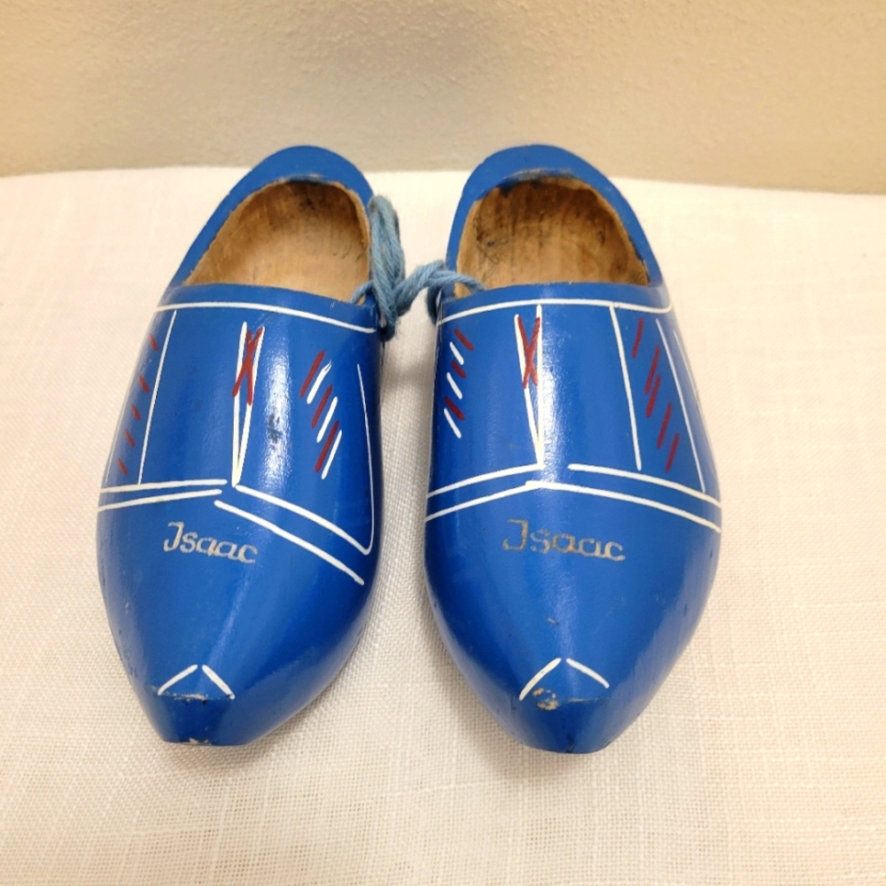 Blue Wooden Clogs